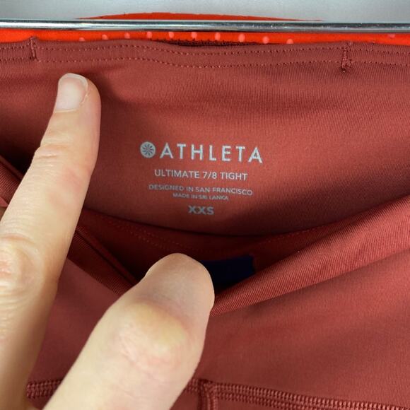 Athleta ultimate colorblock 7/8 tight youth large - Picture 9 of 11